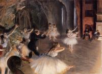 Degas, Edgar - The Rehearsal of the Ballet on Stage